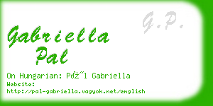 gabriella pal business card